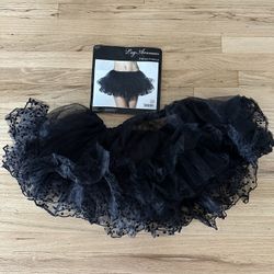 Black Polkadot Petticoat