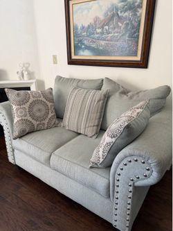 Light Blue Couch Set