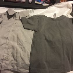 Two Boys One T Shirt One Long Sleeve Shirt 2 For 4.00