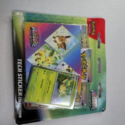 Pokemon TCG: Prismatic Evolutions Leafeon Tech Sticker Collection