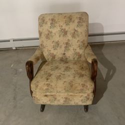 Antique swan chair/rocker