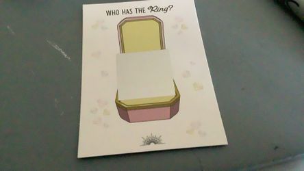 40 pcs Bridal Shower/Bachelorette  Scratch off game Who has the ring