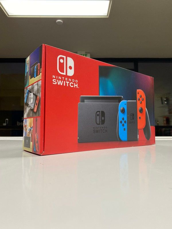 Brand New Nintendo Switch Neon Blue And Neon Red Joy-Con Gaming Console - PAYMENTS PLAN AVAILABLE NO CREDIT NEEDED