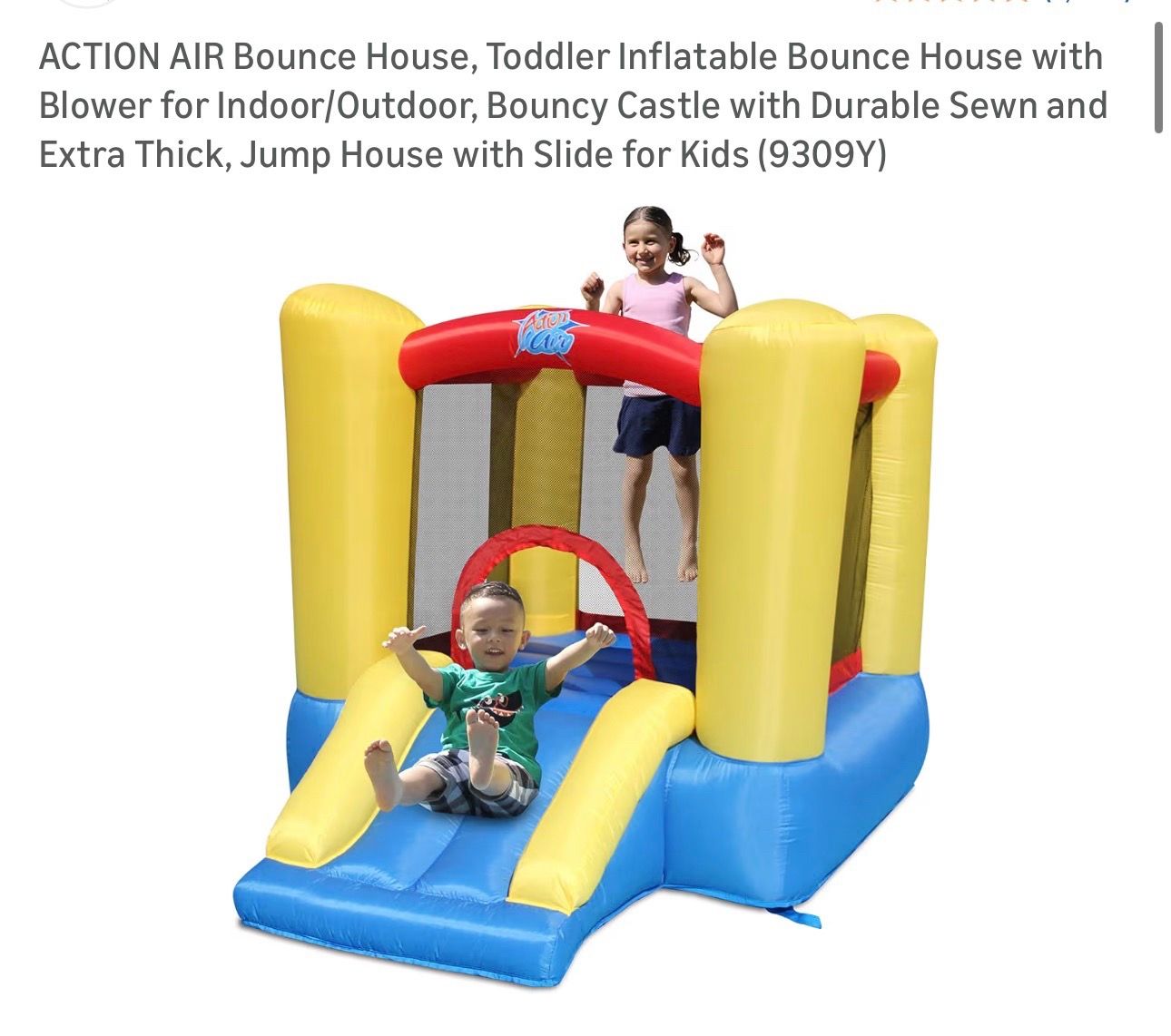 ACTION AIR Bounce House, With Slide