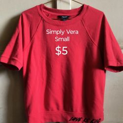 Simply Vera Shirt Size Small 