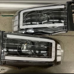 02-05 Dodge Ram LED Sequential Headlights Faros Calaveras Micas Luces 
