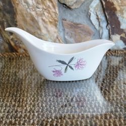 Vintage EDEN ROC China Co. Atomic Flower Gravy Boat