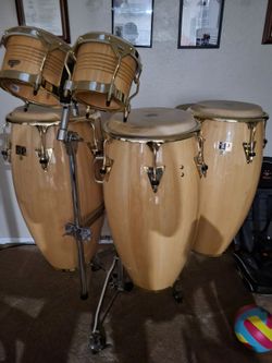 Congas and bongo