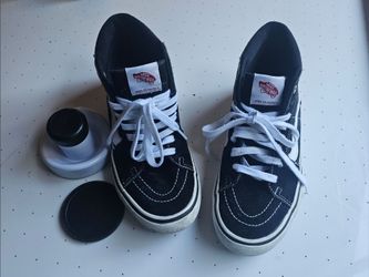 Vans Sk8-Hi Shoe Black/White 6.5 Mens/8.0 Womens