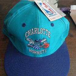 New W/Tag VTG 90s Charlotte Hornets Hat Snapback Cap NBA LOGO 7 Read DESCRIPTION