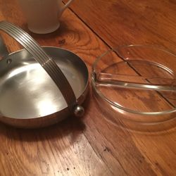 CHASE USA MCM ART DECO CHROME SERVING DISH-$15 Cheap!