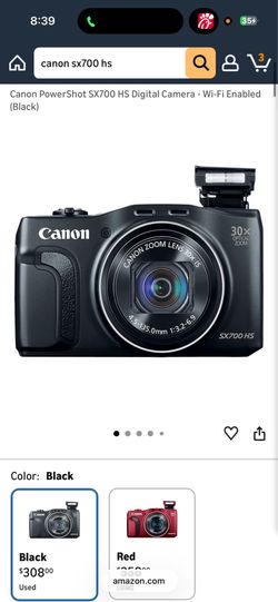Canon PowerShot SX700 HS Digital Camera - Wi-Fi Enabled (Black)