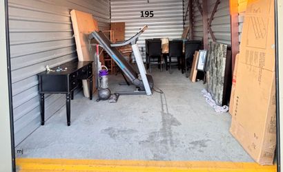 Auction Unit 195 3/28 -  Treadmill, Dyson Vacuum, Dining Table Set, Desk, Furniture, Boxed Items