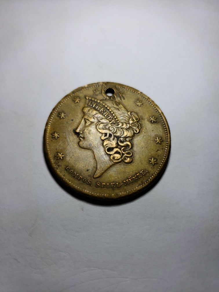 1856 Spiel Munze Bass City Hall New York