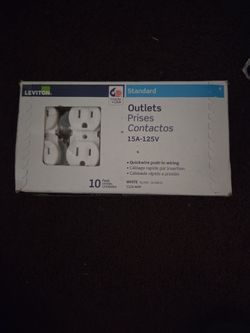 Leviton Standard Outlets 15A-125V 10-Pack