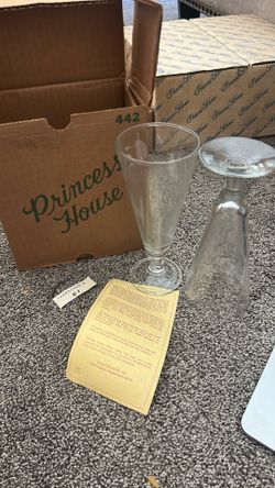 Original Vintage Princess House Pilsner Glasses 4pk