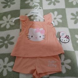 2-Set Hello Kitty Toddler Clothes - New