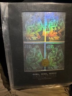 Hot Shots Girl Girl Girls Limited Edition Uncut Hologram Sheet