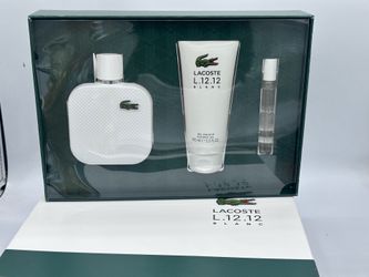 Lacoste L.12.12 Blanc set EDT 3.4oz