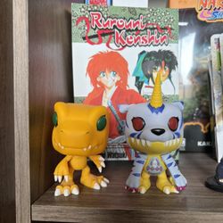 Digimon  Funko Pop! - Gabumon #431 And Agumon #429 No Boxes.