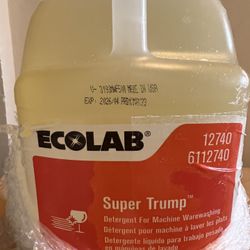 Ecolab super trump Dish detergent 