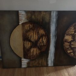 2 Very Large Oil Base paintings 