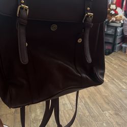 Maroon Medium Backpack