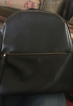Black mini backpack