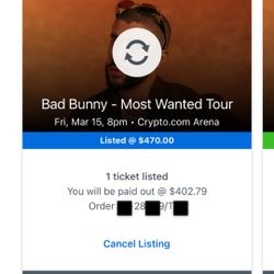 BAD BUNNY TICKETS 