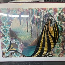 IBOS L’EVENTAIL Serigraph Artwork 