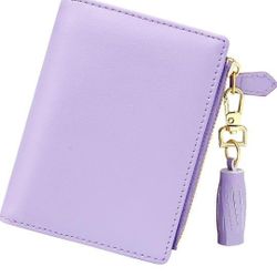 GEEAD Small Wallets for Women Bifold Slim Coin Purse Zipper ID Card Holder