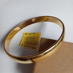 Monet Bangle Gold Plated Pre-owned 