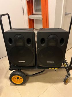 Samson EX Powered Speakers Pair PA