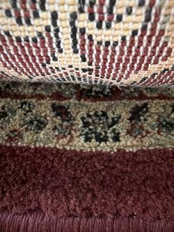 Traditional Area Rug with Floral Border