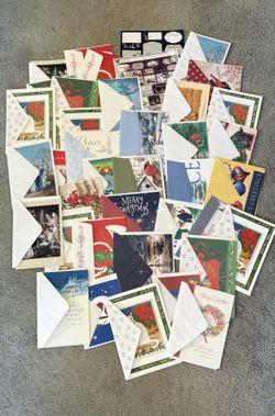 Christmas Cards With Envelopes 40 And Some Stickers New