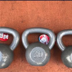 25 30 35 .lbs Kettlebells NEW