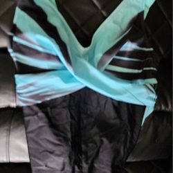 BRAND NEW Womens Modlily 1 Piece Blue & Black XXL Bathing Suit 