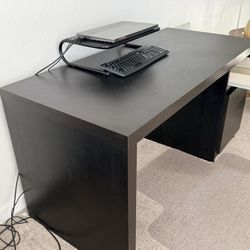 IKEA ALEX Desk With Drawer - Black/Brown