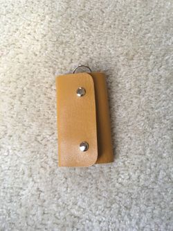 Leather key chain purse