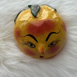 Painted Face on Coconut art