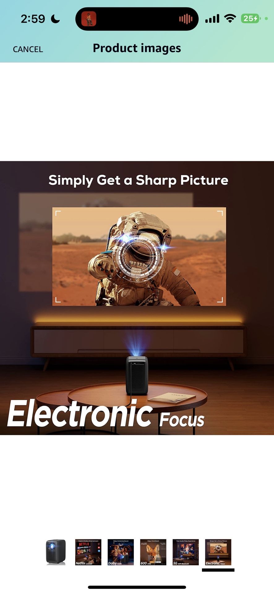 iZEEKER Projector, Netflix WiFi Projector with Bluetooth, Real 600 ANSI Lumen, Native 1080P Support 4K and Dolby Audio TVs & Media players