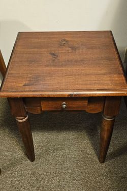 Antique wooden table stand