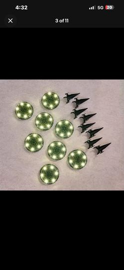 Energizer 8-Pack Color Solar Disc Path Lights(Brand new)