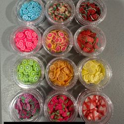 3D Fruit Charms for Nail Art