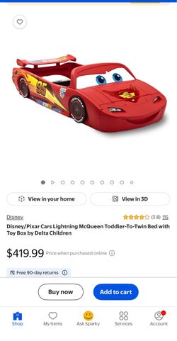 Lightning McQueen Cars Toddler to twin bed