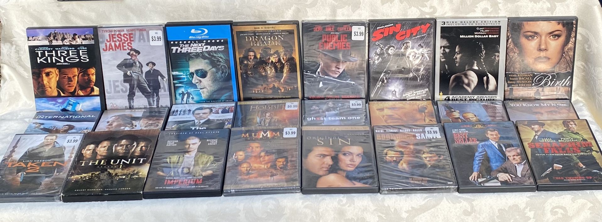 DVD Lot Of 24 New and Used In EXCELLENT condition movies!