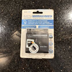 Blue Sky Insta Powerbank Smart Phone Charger w/Lightning Micro & Type-C Adapter