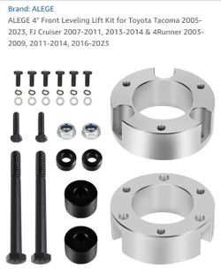 4 Inch Lift For Toyota Tacoma