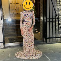 Sheer Sequin Dress