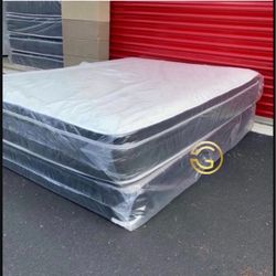 Queen Mattress Set PillowTop – Brand New –  Same Day Delivery Available 🚚